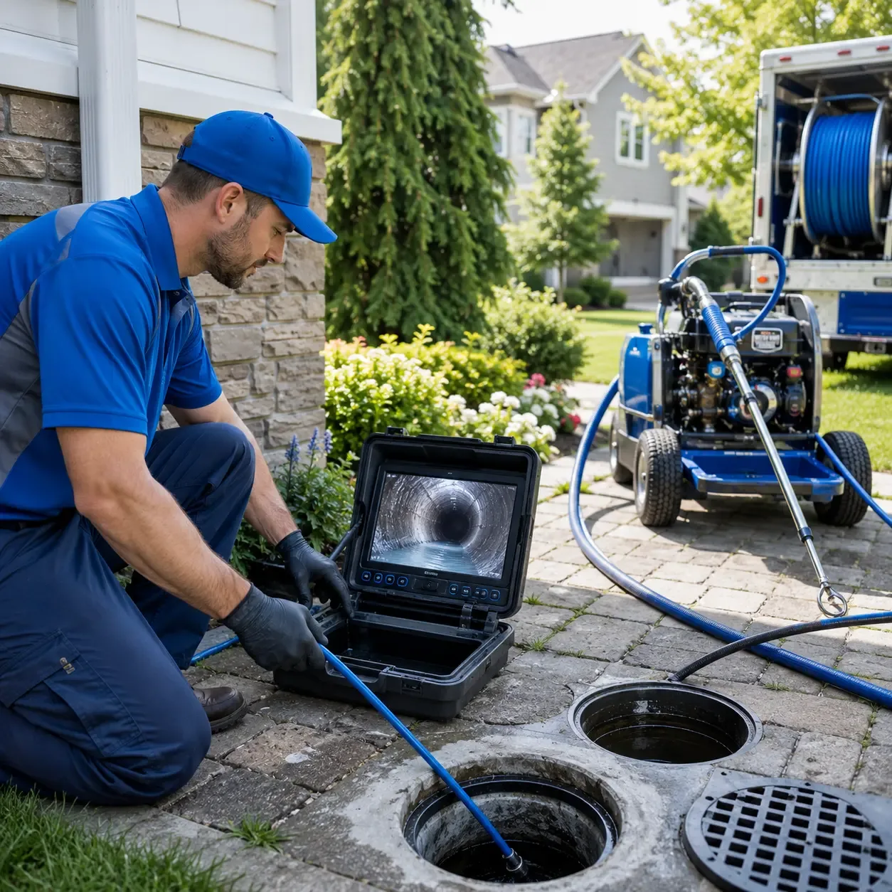 Outdoor drain cleaning professionals serving Utica, KY
